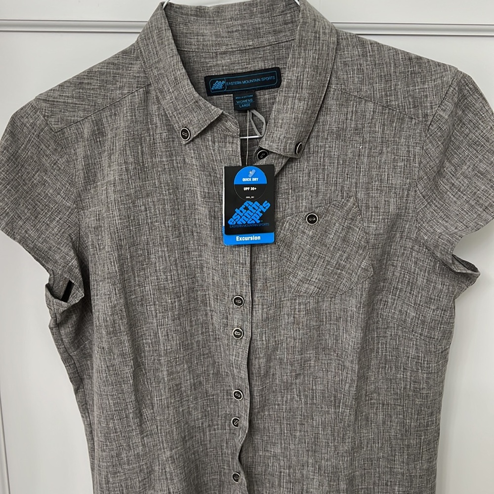 Grey button down Quick Dry dress - Picture 4 of 7